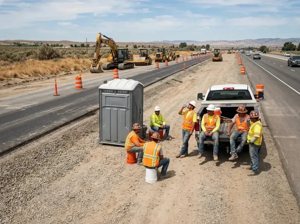 highway-road-construction-crew-007 — frequently asked questions, Porta Potty and Restroom Rentals in Rancho Calaveras, CA